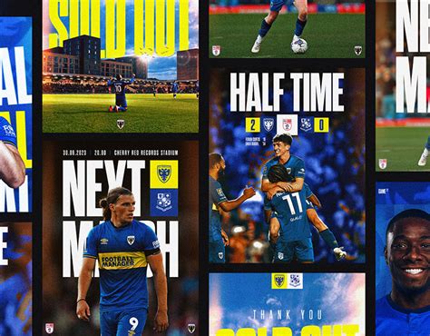 Afc Wimbledon Branding Concept Social Media Behance