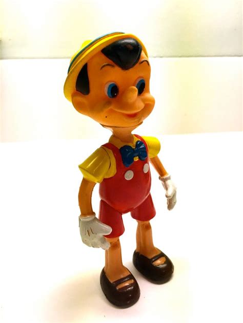 Vintage Disney Figurine Pinocchio Figure Made In Etsy Disney