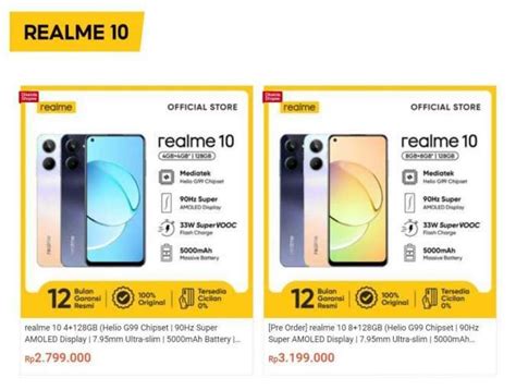 Update Harga Hp Realme Terbaru Dan Spesifikasinya Desember