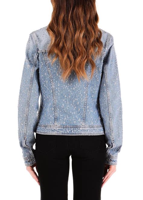 Denim Jacket With Rhinestones