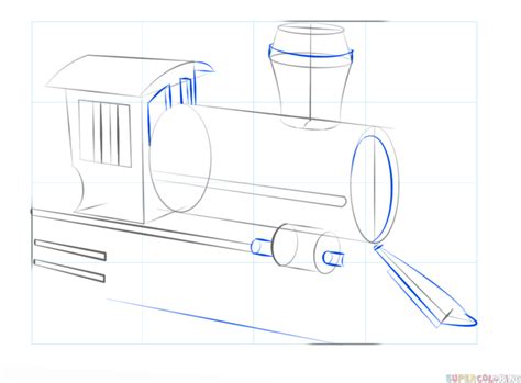 How To Draw A Steam Train Step By Step Drawing Tutorials