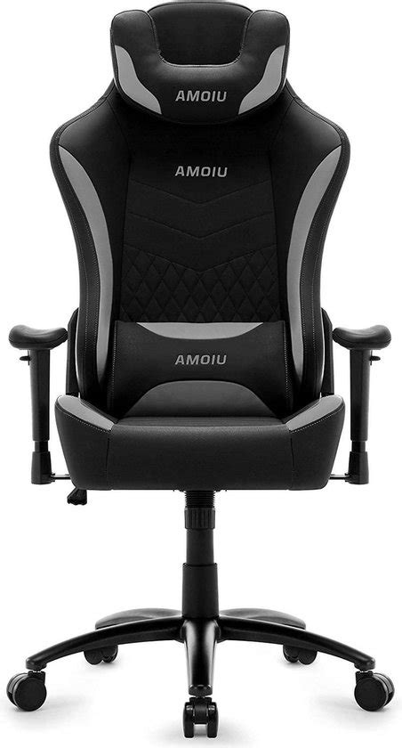 Milo Gaming Indy M4 Gaming Stoel Verstelbare Gamestoel Gaming Chair Zwart Met Grijs