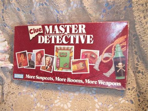 Clue Master Detective Game Parker Brothers Complete New Etsy