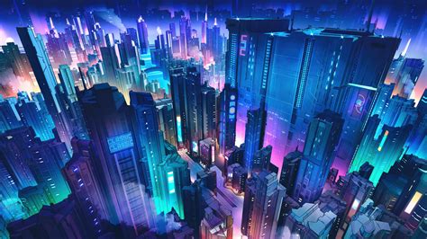 Neon Cityscape Wallpapers - Wallpaper Cave