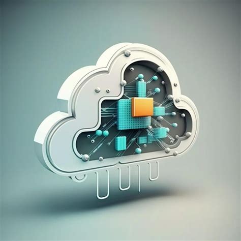 Premium Photo Cloud Computing Technology Illustration Created With