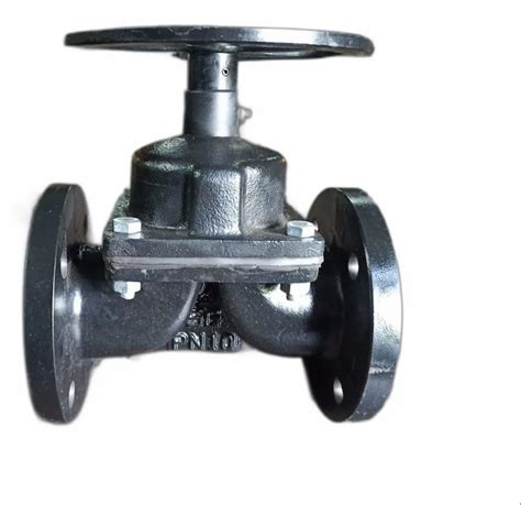 Ductile Iron Flanges A Weir Type Diaphragm Valves For Water Size 50