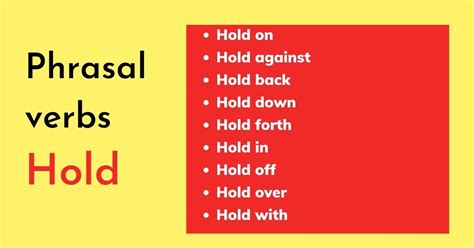 9 Hold Phrasal verbs thường dùng trong giao tiếp | ZIM Academy