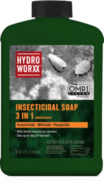 Hydroworxx Insecticidal Soap 3 In 1 Contact Killer For Insects Mites