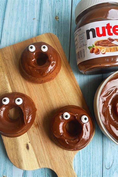 Halloween Special Nutella Monster Donuts - easy 3 ingredients dessert ...