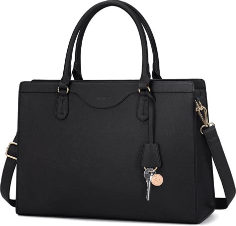 Rainsmore Bolsa Para Laptop Para Mujer 15 6 Pulgadas Impermeable De Piel Bolsa