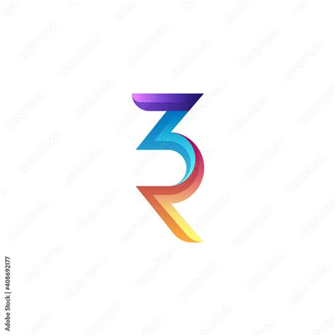 initial letter  logo vector colorful stock vector adobe stock
