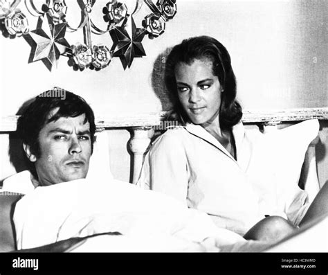 La Piscine From Left Alain Delon Romy Schneider 1969 Stock Photo