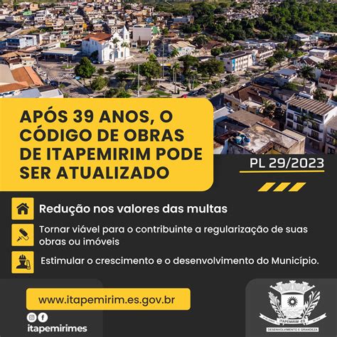 Prefeitura Municipal De Itapemirim Ap S Anos O C Digo De Obras De