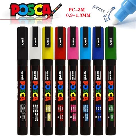 Nuevo Conjunto De Marcadores Uni Posca Pc M Pc M Pc M Plumas De