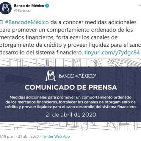 Banxico Inyecta 750 Mmdp Para Apoyar Al Sistema Financiero Infobae