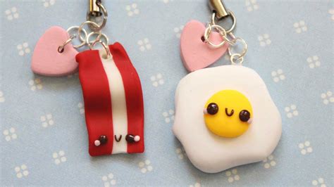 Polymer Clay Tutorial Egg And Bacon Friendship Charms Youtube