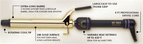 Amazon Hot Tools Pro Artist K Gold Extra Long Curling Iron Long Lasting Defined Curls
