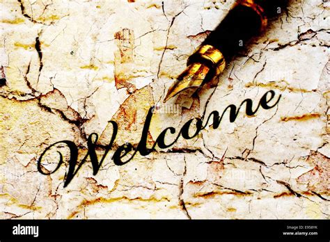 Welcome Stock Photo Alamy