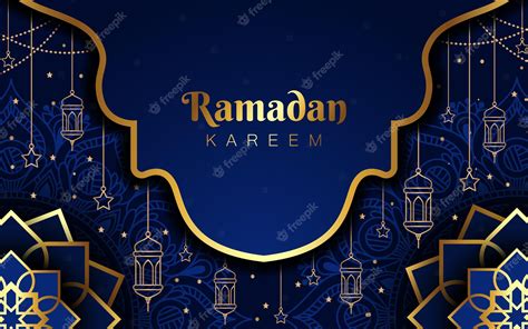 Premium Vector Realistic Luxury Ramadan Kareem Background