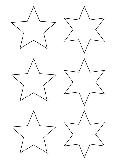 Free Printable D Star Template Printable