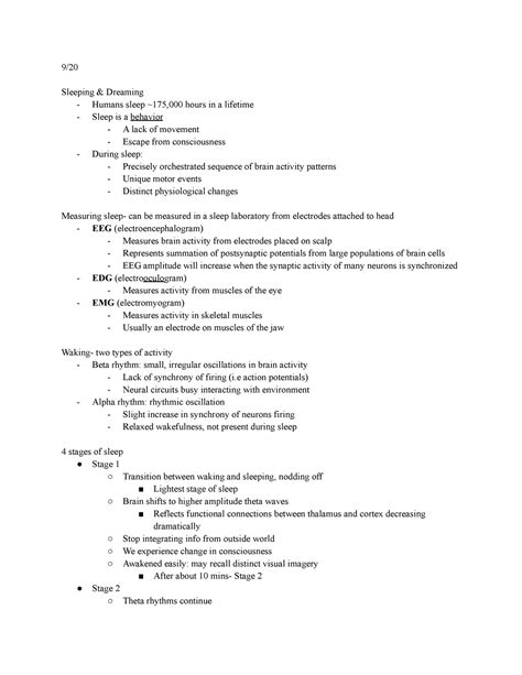 Neuroscience Lecture Notes Exam Psy Ualbany Studocu