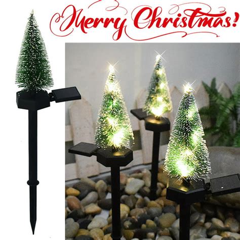 Sdjma Solar Garden Lights Christmas Tree Lights Outdoor Waterproof Led Garden Garden Lawn