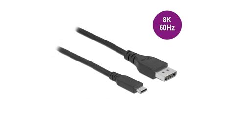 Delock Bidirectional USB Type C Displayport 8K 60Hz 0 5m Kaapeli