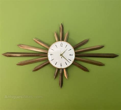 Antiques Atlas Rare Metamec Sunburst Vintage S Brass Wall Clock