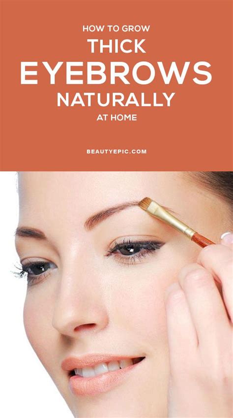 How To Get Thicker Eyebrows Naturally At Home Thicker Eyebrows