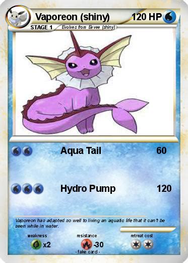 Pokémon Vaporeon shiny 2 2 - Aqua Tail - My Pokemon Card