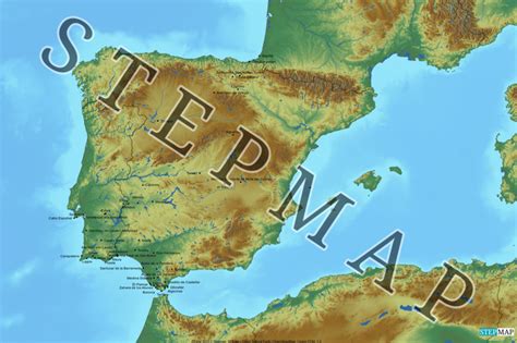 StepMap Portugal 2019 Landkarte für Europa