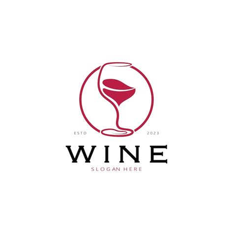 Modèle De Conception De Logo De Vin Illustration Vectorielle Dicône