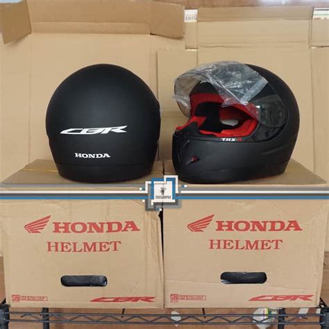 Jual Helm HONDA CBR Full Face TRX R TRX R TRXR Black Doff Shopee