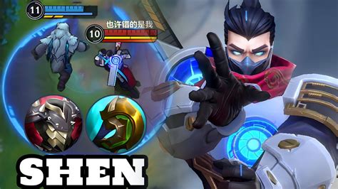 Wild Rift Shen Top Shen HARD CARRY Gameplay Rank Grandmaster YouTube