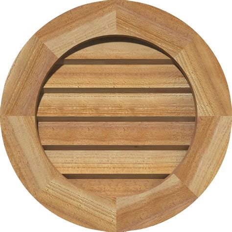Ekena Millwork 19 In X 19 In Round Rough Sawn Western Red Cedar Wood