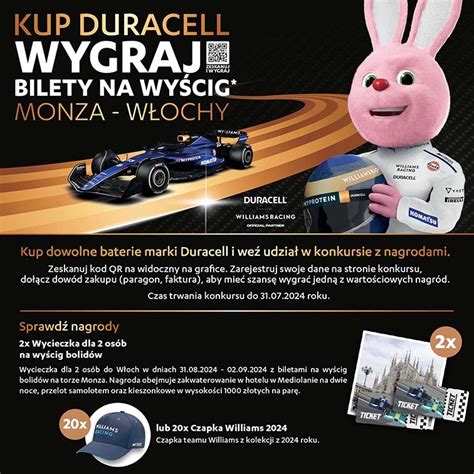 Konkurs Duracell Zeskanuj I Wygraj Wyjazd Na Wy Cig Bolid W