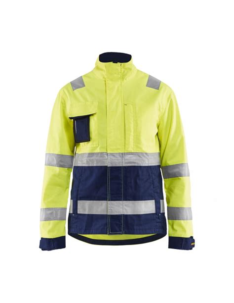 Veste Haute Visibilit Femme Jaune Fluo Marine Xxl Blaklader