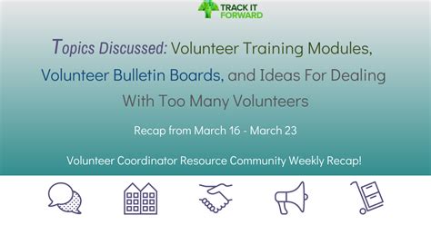 Volunteer Training Modules Bulletin Boards And Dealing With Too Many
