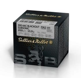 Sellier Bellot Blackout Gr Fmj Subsonic Box Of Rds