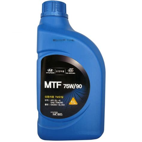Трансмиссионное масло Hyundai MTF GL-4 75W-90 1л купить | Premium-Parts