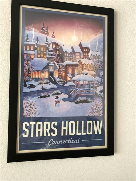 Stars Hollow Winter Holiday Travel Poster – WindowShopGal