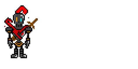 Papyrus Commander Of The Royal Guard Pixel Art