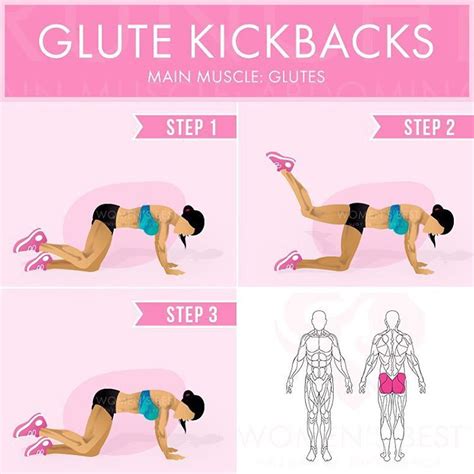 Glute Kickbacks Exercise