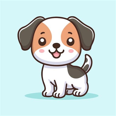 Ilustraci N De Dibujos Animados De Perros Lindos Vector Premium