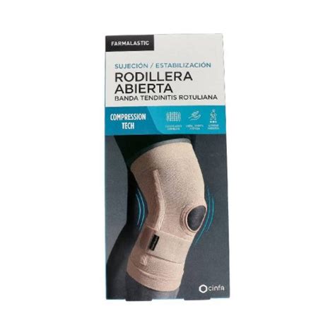 Rodillera Abierta Banda Tendinitis Rotuliana Farmalastic Compression