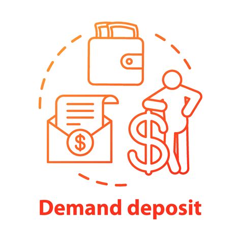 Savings Concept Icon Demand Deposit Idea Thin Line Illustration