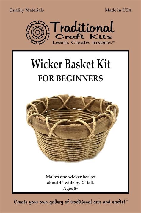 Traditional Craft Kits Wicker Basket Kit for Beginners