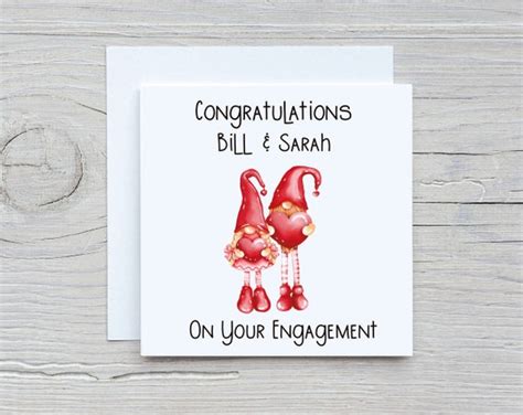 Paper Congratulations Special Couple Engagement Card Personalised