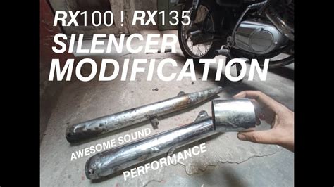 Yamaha Rx 100 Rx 135 How To Make Chamber And Performance Silencer