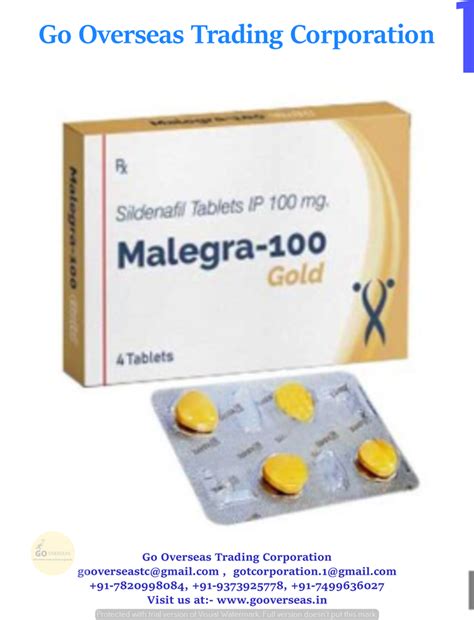 MALEGRA GOLD TABLET 100 Mg At Rs 30 Stripe In Nagpur ID 2850392845430